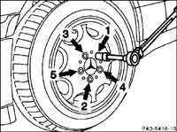  Обслуживание колес и шин Mercedes-Benz W201
